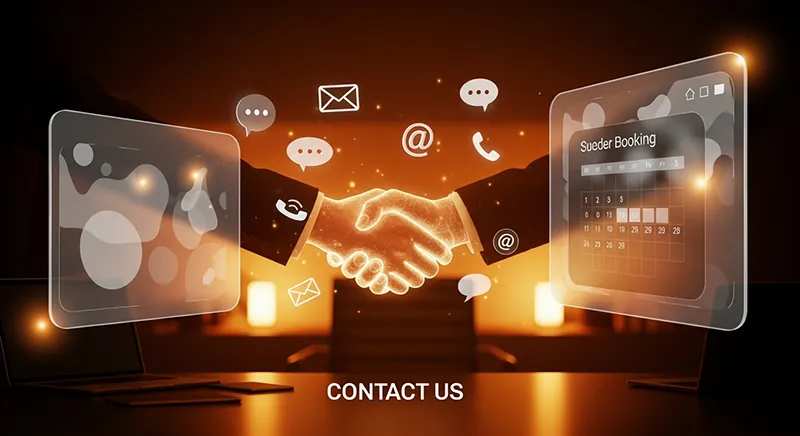 Abstracte contact illustratie