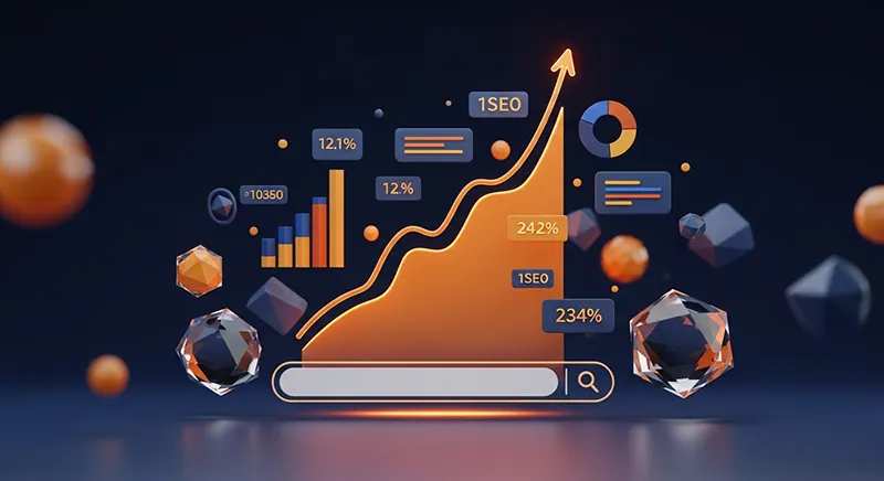 Abstracte SEO illustratie
